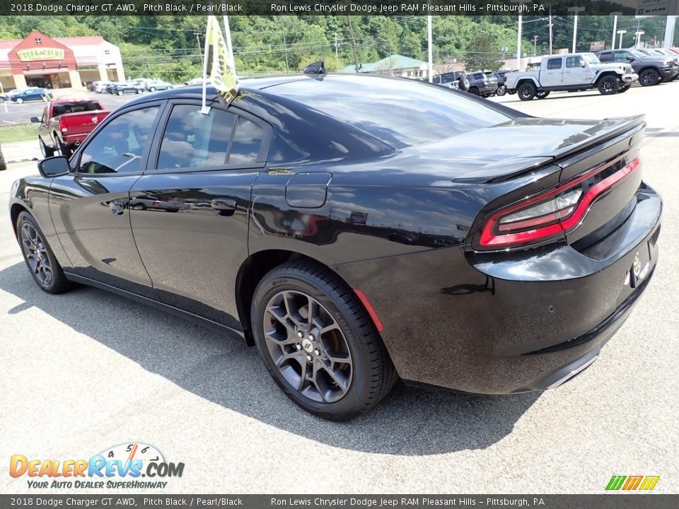 2018 Dodge Charger GT AWD Pitch Black / Pearl/Black Photo #3