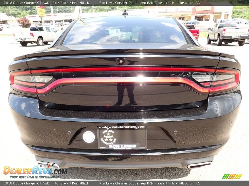 2018 Dodge Charger GT AWD Pitch Black / Pearl/Black Photo #4