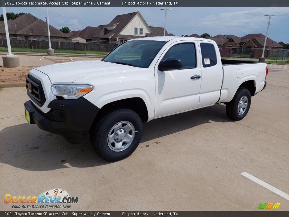 Front 3/4 View of 2021 Toyota Tacoma SR Access Cab Photo #3