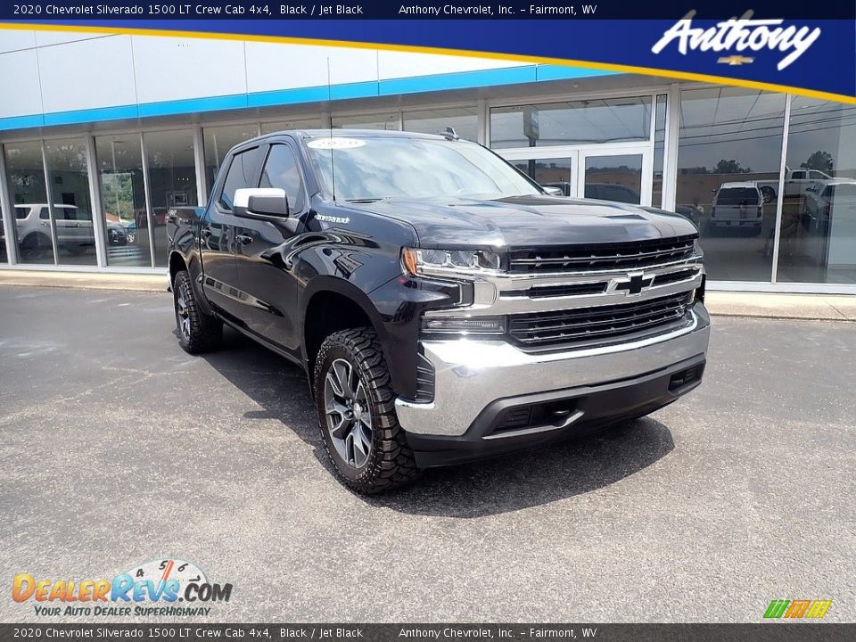 2020 Chevrolet Silverado 1500 LT Crew Cab 4x4 Black / Jet Black Photo #1