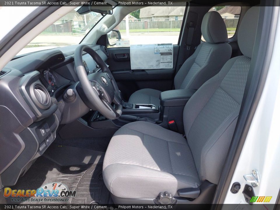 Front Seat of 2021 Toyota Tacoma SR Access Cab Photo #9