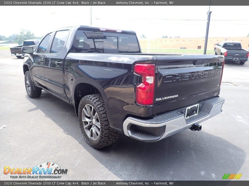 2020 Chevrolet Silverado 1500 LT Crew Cab 4x4 Black / Jet Black Photo #7