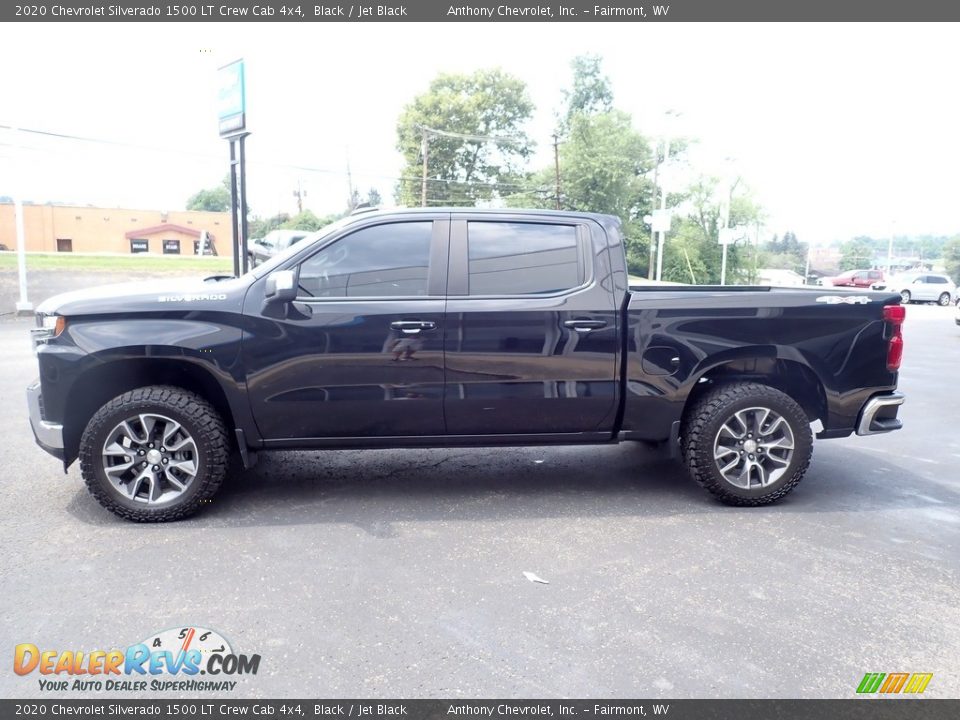 2020 Chevrolet Silverado 1500 LT Crew Cab 4x4 Black / Jet Black Photo #8