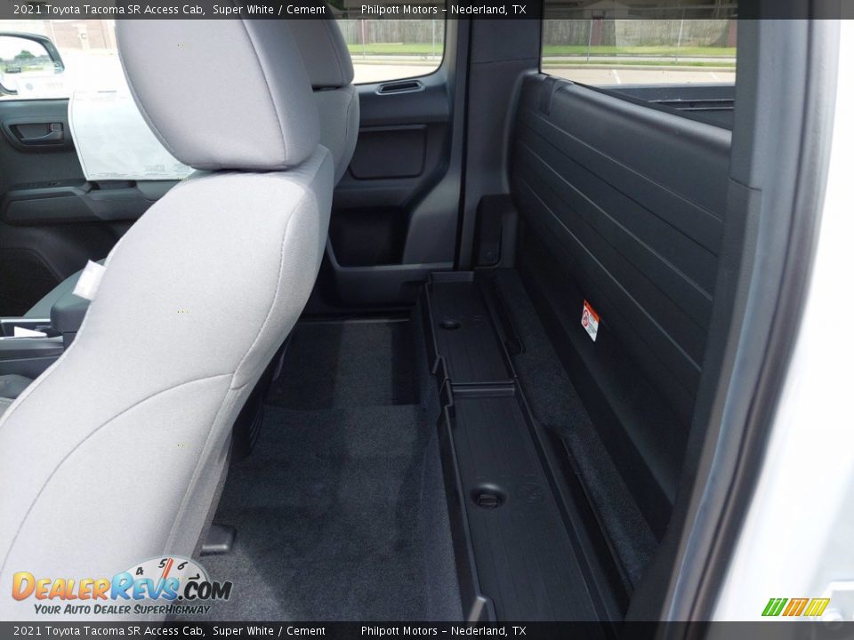 Rear Seat of 2021 Toyota Tacoma SR Access Cab Photo #11
