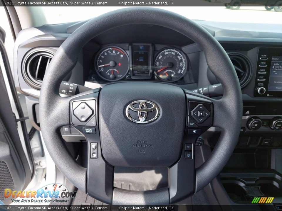 2021 Toyota Tacoma SR Access Cab Steering Wheel Photo #14