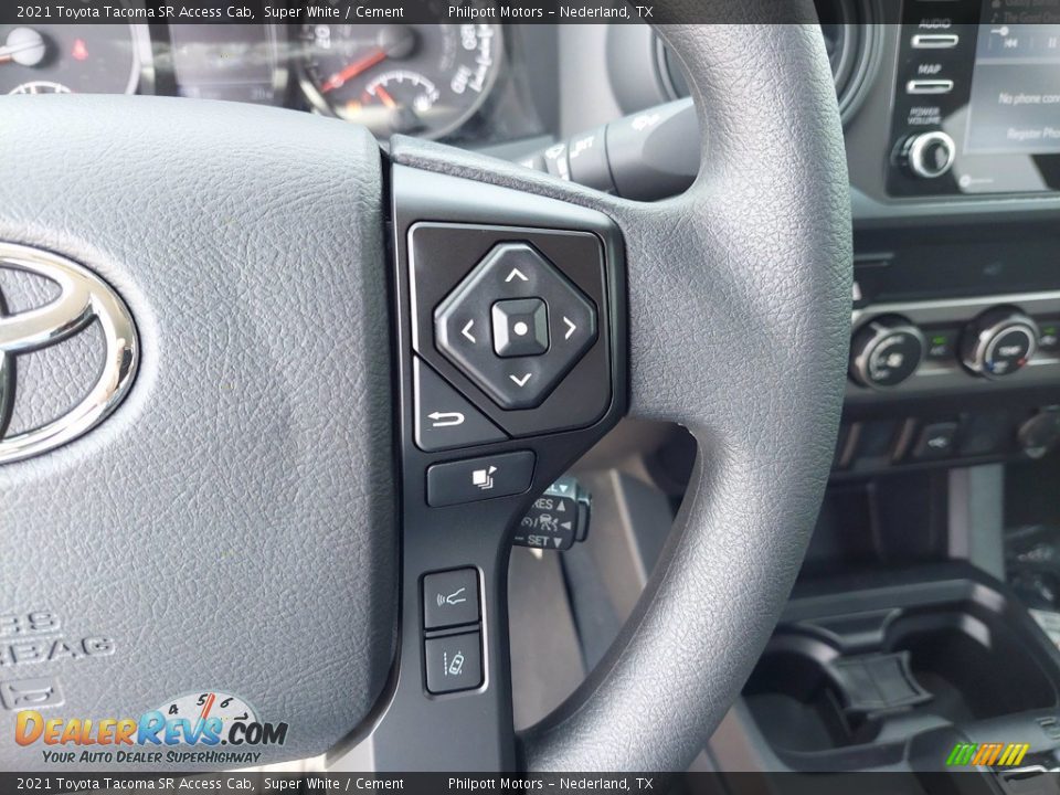 2021 Toyota Tacoma SR Access Cab Steering Wheel Photo #16