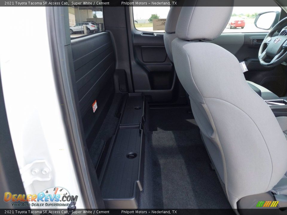 Rear Seat of 2021 Toyota Tacoma SR Access Cab Photo #22