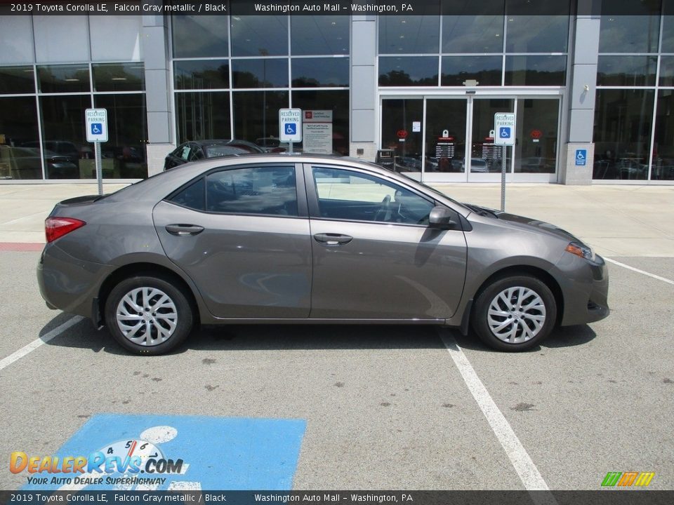 2019 Toyota Corolla LE Falcon Gray metallic / Black Photo #2