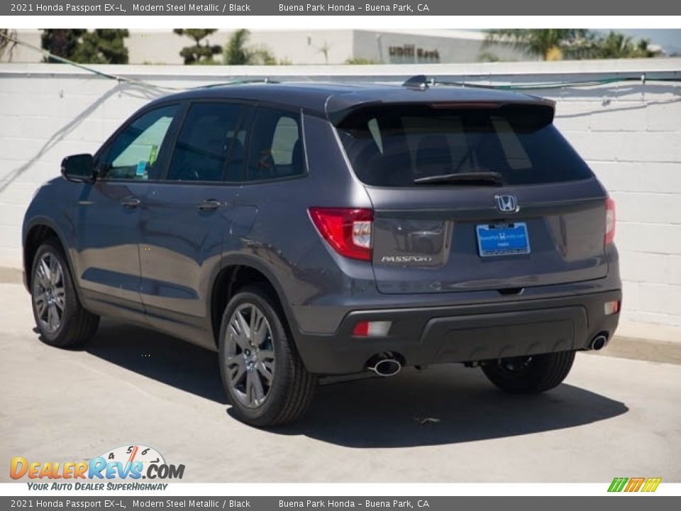 2021 Honda Passport EX-L Modern Steel Metallic / Black Photo #2