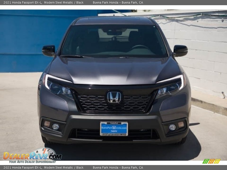 2021 Honda Passport EX-L Modern Steel Metallic / Black Photo #3