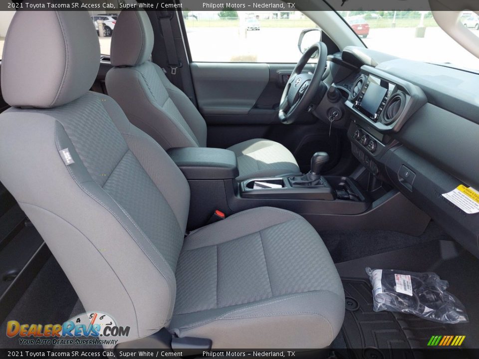 Front Seat of 2021 Toyota Tacoma SR Access Cab Photo #24