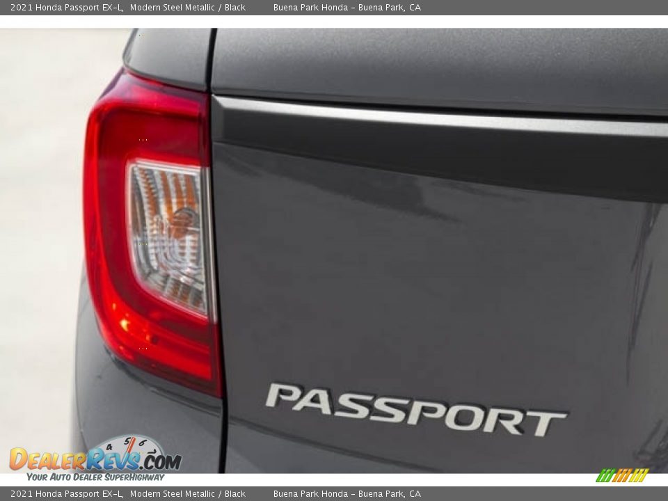 2021 Honda Passport EX-L Modern Steel Metallic / Black Photo #6