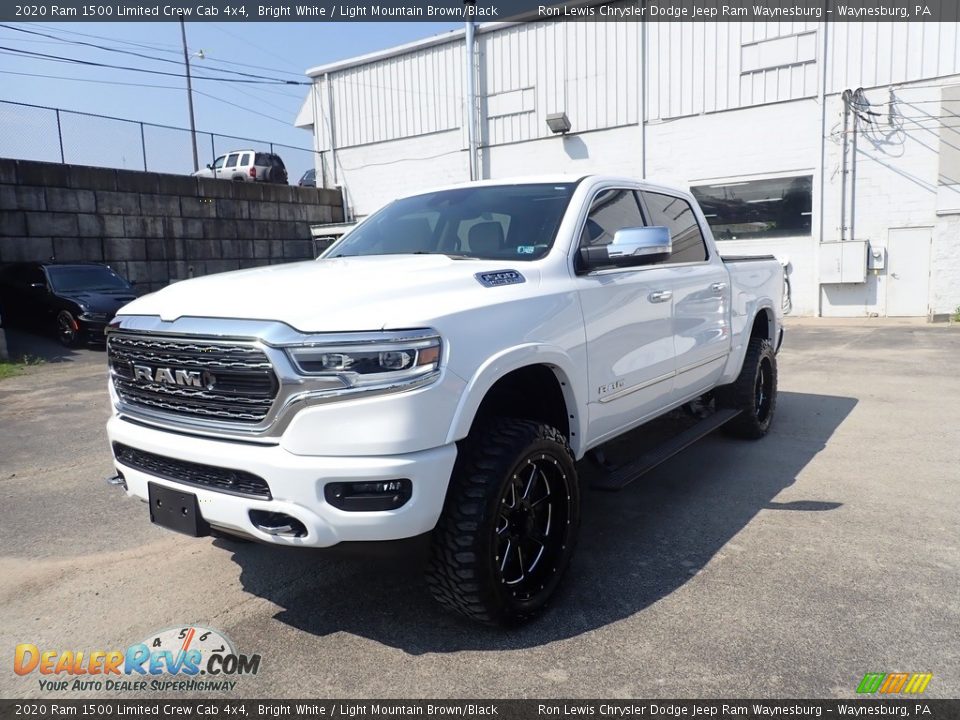 2020 Ram 1500 Limited Crew Cab 4x4 Bright White / Light Mountain Brown/Black Photo #1