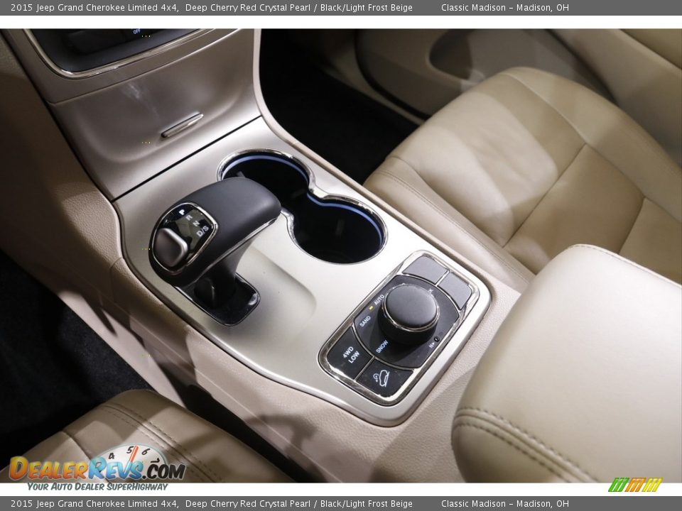 2015 Jeep Grand Cherokee Limited 4x4 Deep Cherry Red Crystal Pearl / Black/Light Frost Beige Photo #15