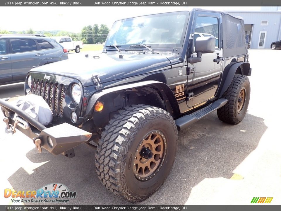 2014 Jeep Wrangler Sport 4x4 Black / Black Photo #3