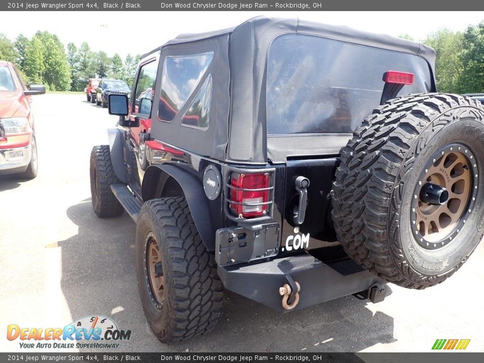 2014 Jeep Wrangler Sport 4x4 Black / Black Photo #4