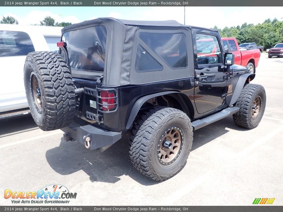 2014 Jeep Wrangler Sport 4x4 Black / Black Photo #6