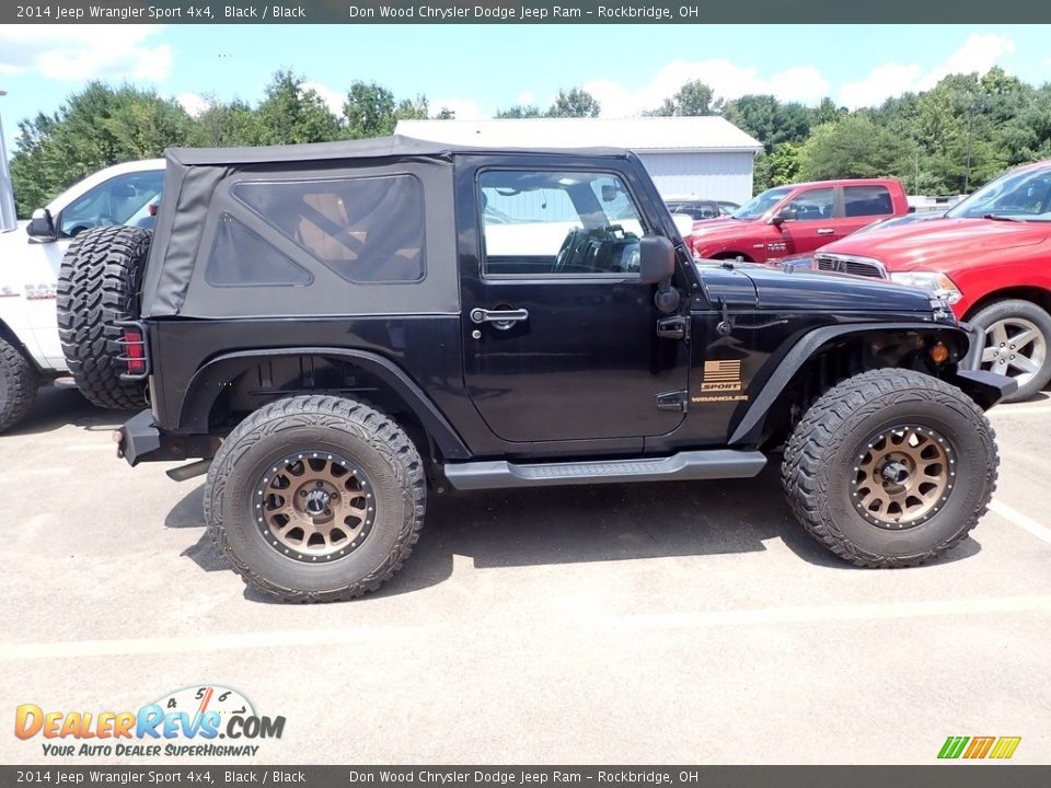 2014 Jeep Wrangler Sport 4x4 Black / Black Photo #7