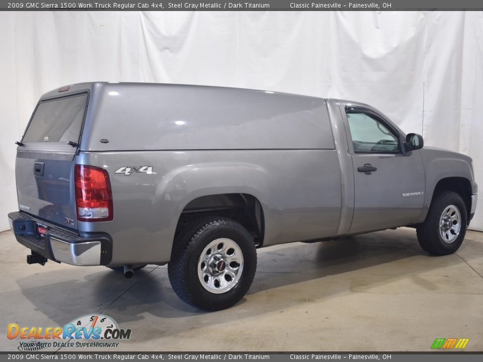 2009 GMC Sierra 1500 Work Truck Regular Cab 4x4 Steel Gray Metallic / Dark Titanium Photo #2