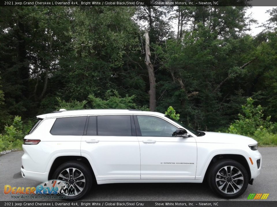 Bright White 2021 Jeep Grand Cherokee L Overland 4x4 Photo #5