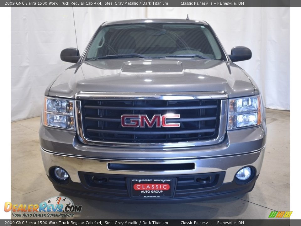 2009 GMC Sierra 1500 Work Truck Regular Cab 4x4 Steel Gray Metallic / Dark Titanium Photo #4