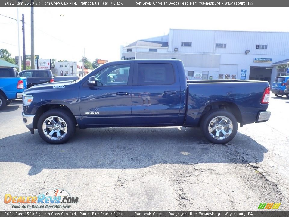 2021 Ram 1500 Big Horn Crew Cab 4x4 Patriot Blue Pearl / Black Photo #3