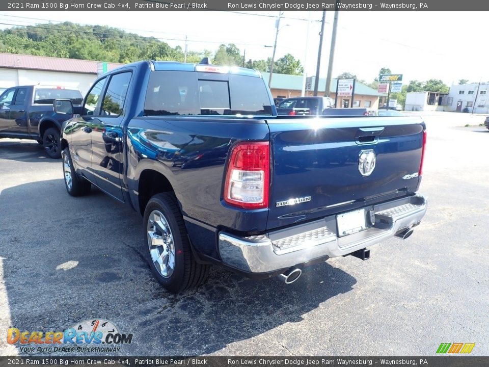 2021 Ram 1500 Big Horn Crew Cab 4x4 Patriot Blue Pearl / Black Photo #4