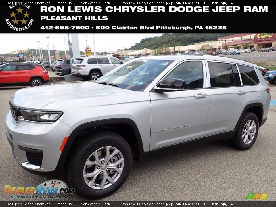 2021 Jeep Grand Cherokee L Limited 4x4 Silver Zynith / Black Photo #1