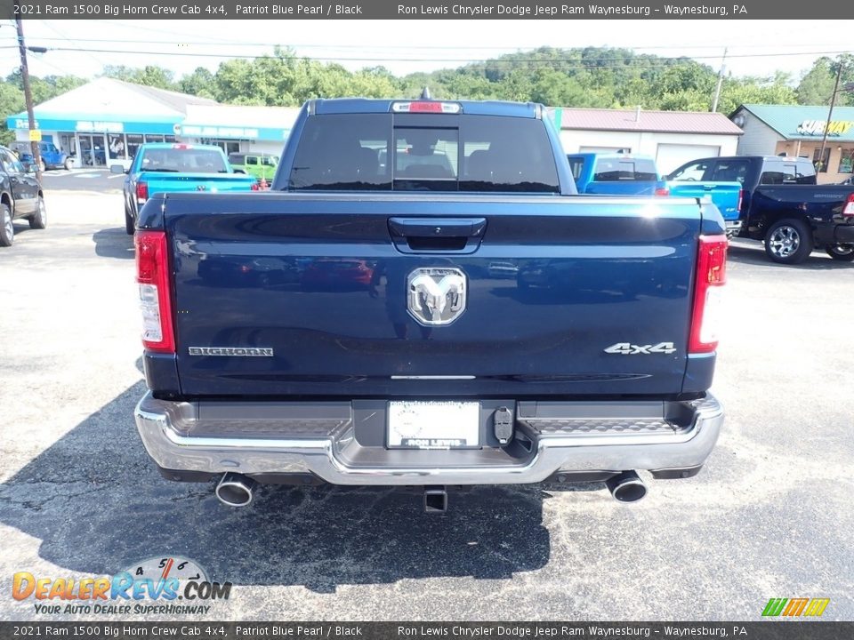 2021 Ram 1500 Big Horn Crew Cab 4x4 Patriot Blue Pearl / Black Photo #5