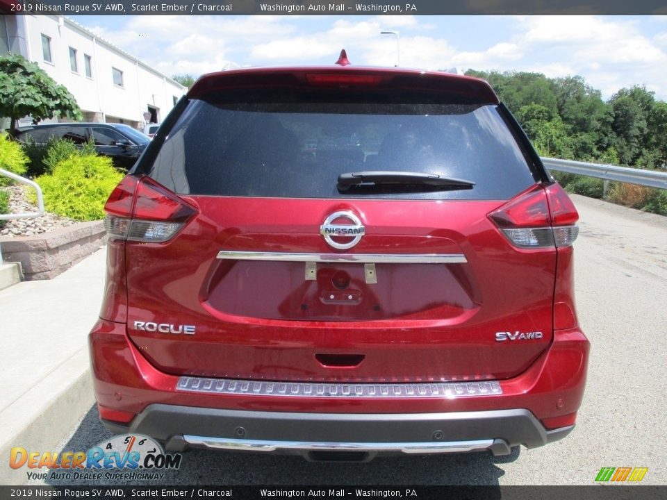 2019 Nissan Rogue SV AWD Scarlet Ember / Charcoal Photo #5