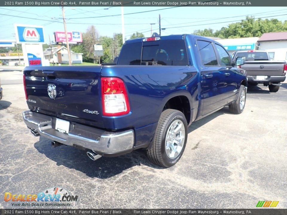 2021 Ram 1500 Big Horn Crew Cab 4x4 Patriot Blue Pearl / Black Photo #6