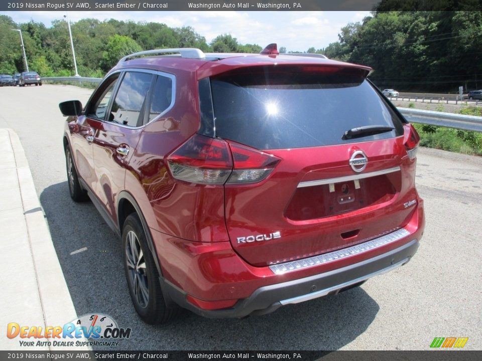 2019 Nissan Rogue SV AWD Scarlet Ember / Charcoal Photo #6