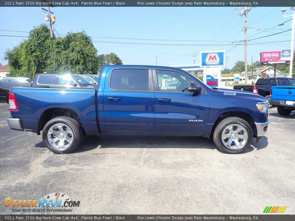 2021 Ram 1500 Big Horn Crew Cab 4x4 Patriot Blue Pearl / Black Photo #7