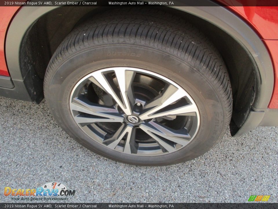 2019 Nissan Rogue SV AWD Scarlet Ember / Charcoal Photo #7