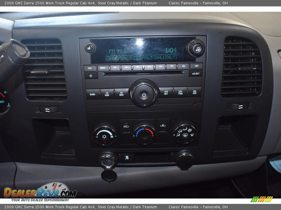 2009 GMC Sierra 1500 Work Truck Regular Cab 4x4 Steel Gray Metallic / Dark Titanium Photo #12