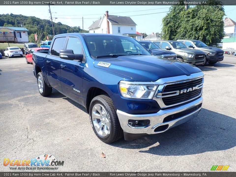 2021 Ram 1500 Big Horn Crew Cab 4x4 Patriot Blue Pearl / Black Photo #8