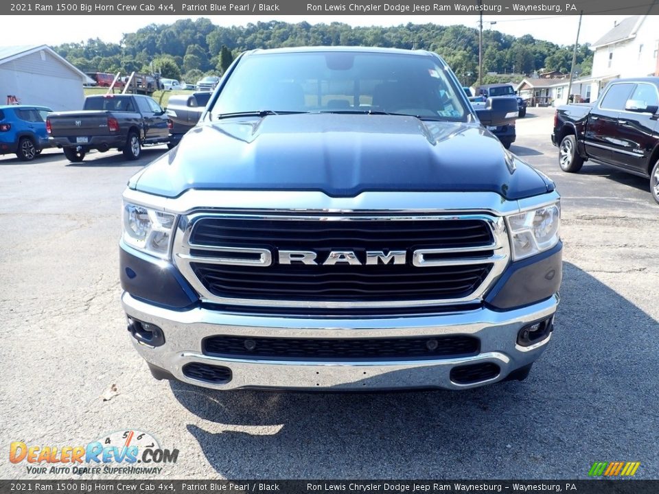 2021 Ram 1500 Big Horn Crew Cab 4x4 Patriot Blue Pearl / Black Photo #9