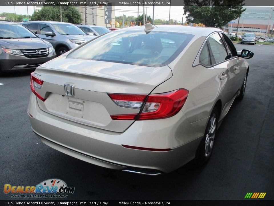 2019 Honda Accord LX Sedan Champagne Frost Pearl / Gray Photo #5