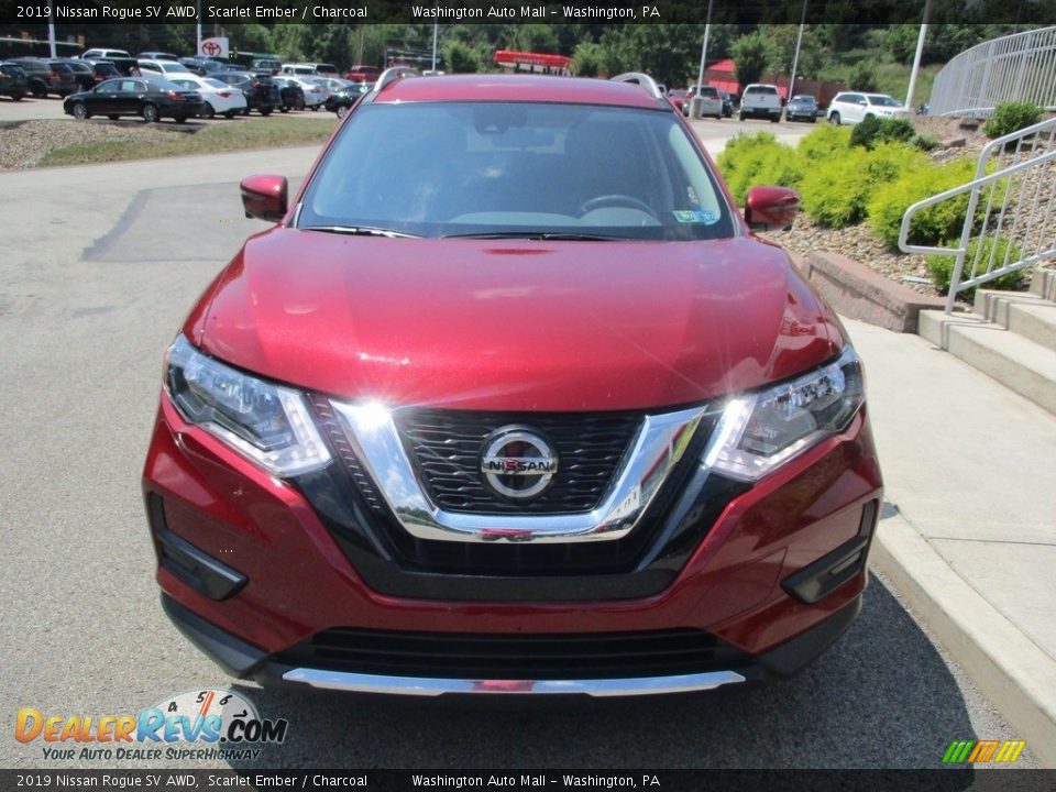 2019 Nissan Rogue SV AWD Scarlet Ember / Charcoal Photo #9