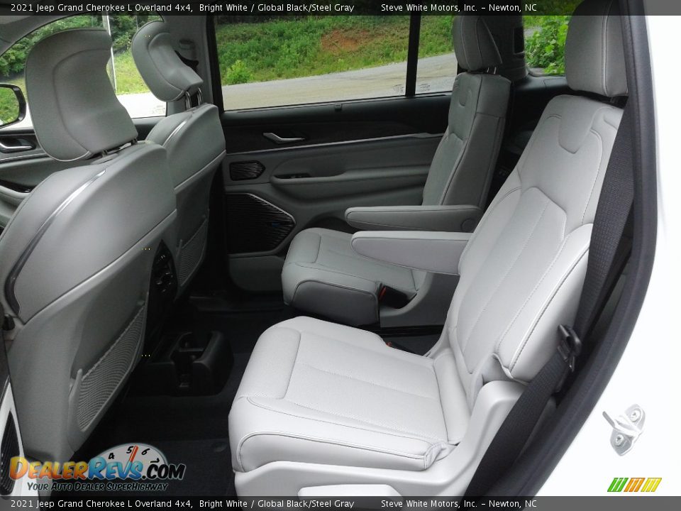 Rear Seat of 2021 Jeep Grand Cherokee L Overland 4x4 Photo #14