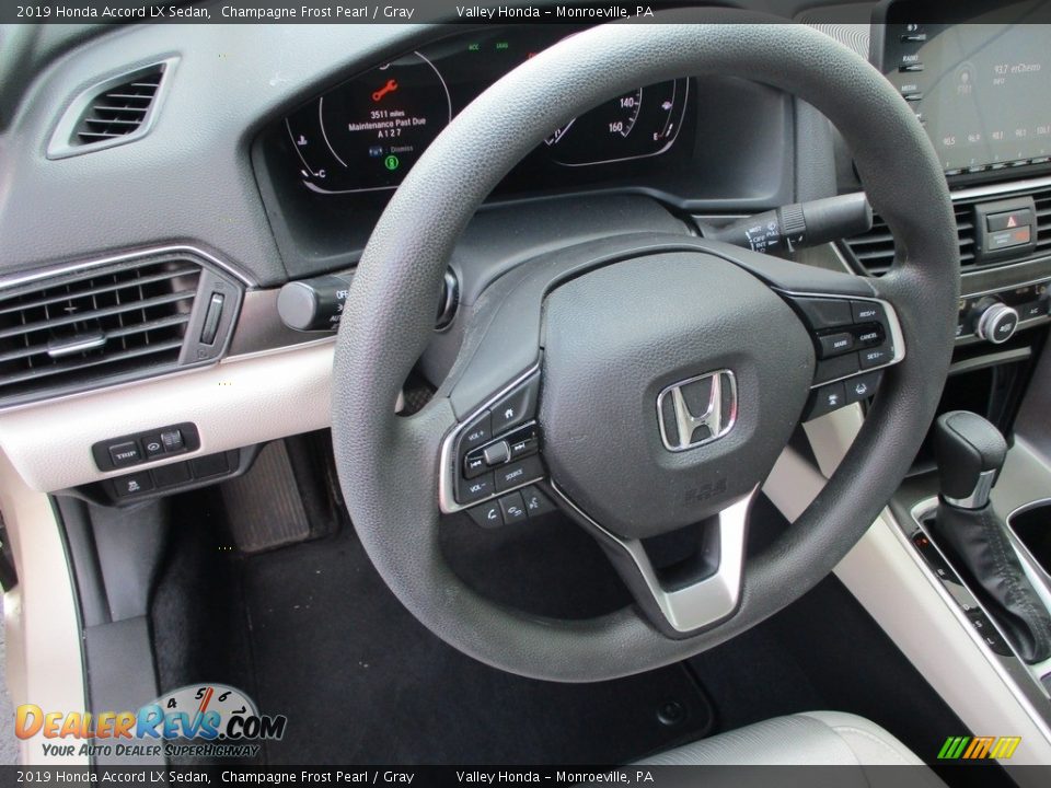 2019 Honda Accord LX Sedan Champagne Frost Pearl / Gray Photo #14