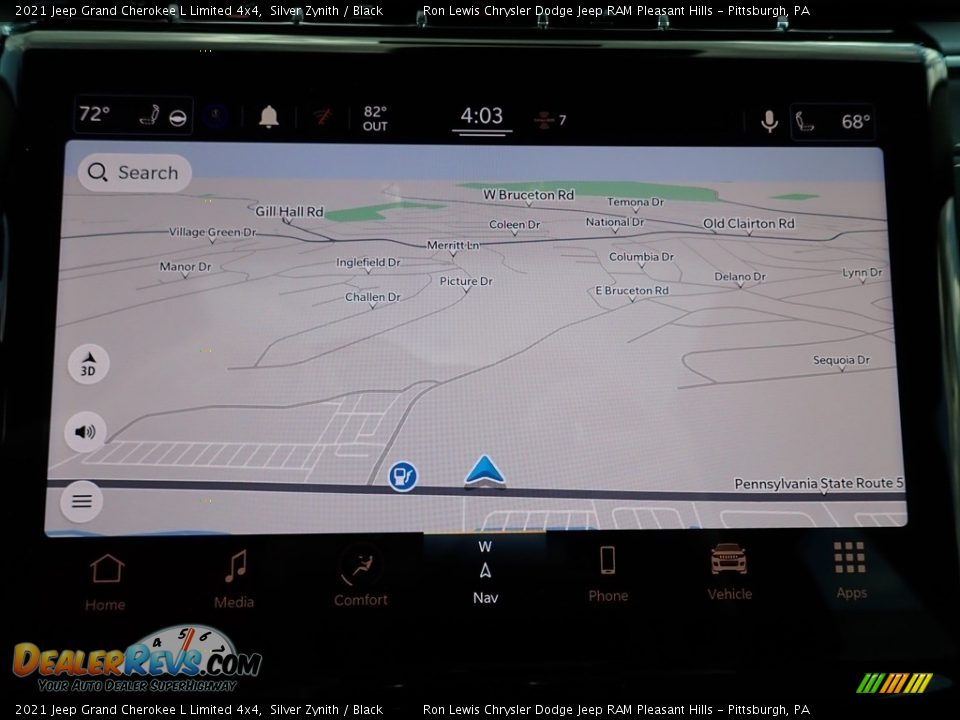 Navigation of 2021 Jeep Grand Cherokee L Limited 4x4 Photo #18