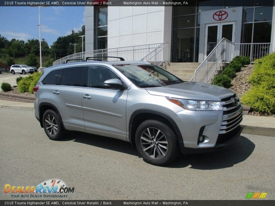 2018 Toyota Highlander SE AWD Celestial Silver Metallic / Black Photo #1