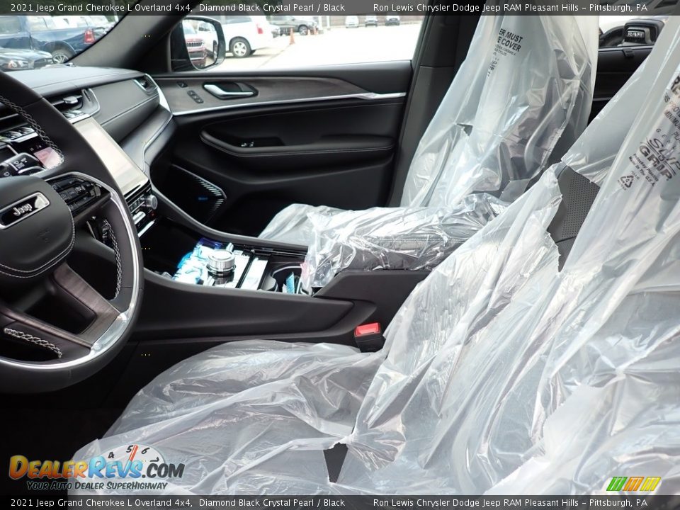 2021 Jeep Grand Cherokee L Overland 4x4 Diamond Black Crystal Pearl / Black Photo #11
