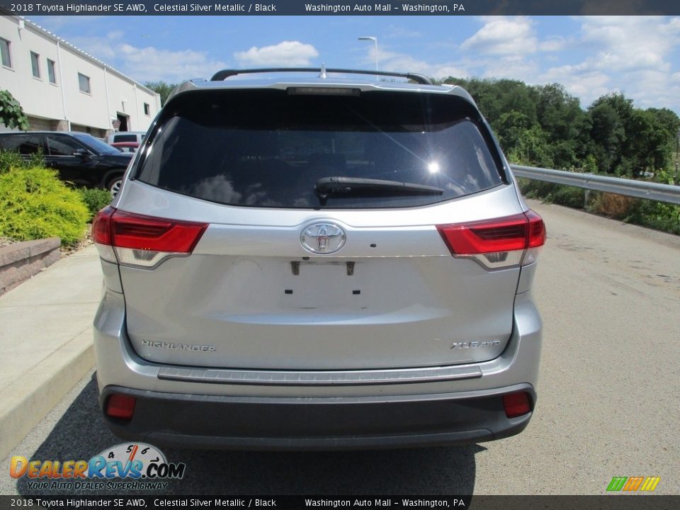 2018 Toyota Highlander SE AWD Celestial Silver Metallic / Black Photo #4