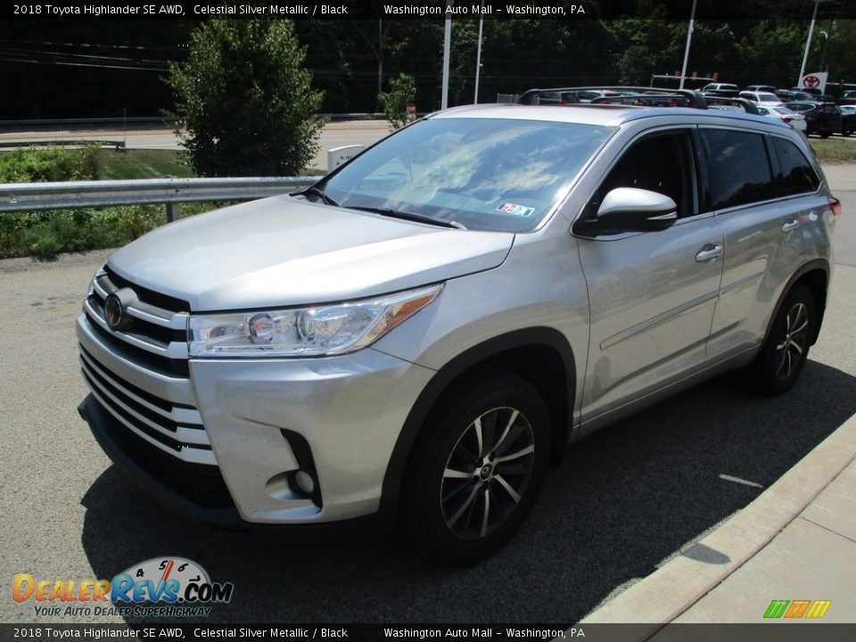 2018 Toyota Highlander SE AWD Celestial Silver Metallic / Black Photo #8