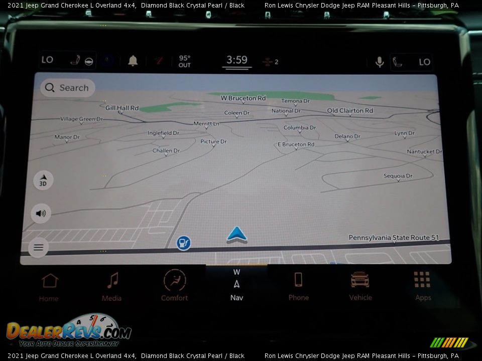 Navigation of 2021 Jeep Grand Cherokee L Overland 4x4 Photo #18