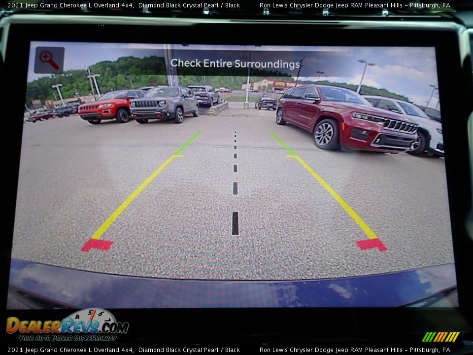 2021 Jeep Grand Cherokee L Overland 4x4 Diamond Black Crystal Pearl / Black Photo #19