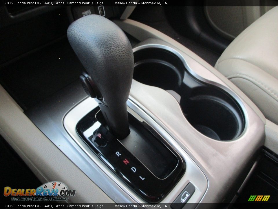 2019 Honda Pilot EX-L AWD White Diamond Pearl / Beige Photo #18