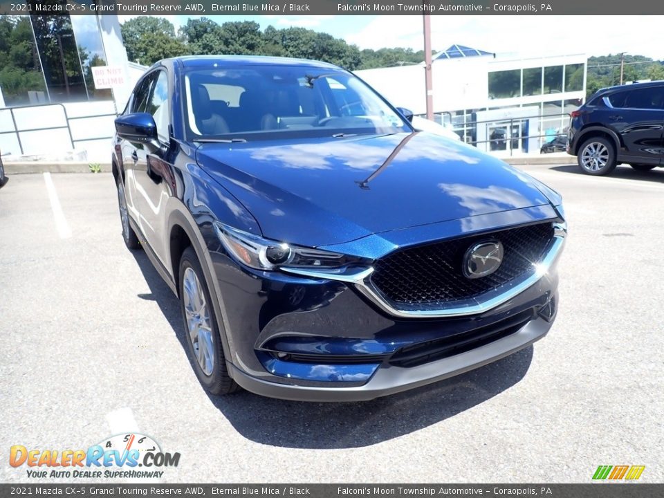 2021 Mazda CX-5 Grand Touring Reserve AWD Eternal Blue Mica / Black Photo #3